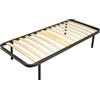 Win Bed - Rete Ortopedica - Letto Singolo Ortopedica 80x190 a Doghe in Legno Multistrato. Struttura Telaio in Acciaio con 4 Piedi Smontabili con tappi antiscivolo (80X190)