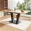 Kebnor tavolo telescopico da pranzo (118 - 157 × 70 × 75 cm), tavolo allungabile per cucina e soggiorno