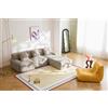 MILYsofa Divano modulare 3 posti, tessuto chenille, fodere dei cuscini removibili (Beige Sabbia, 3 posti con penisola)