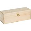 Cassette in legno - 1 Bottiglia bordolese Alta da 1,5 lt - Misure Interne: 41X10,5X10,5 Art. GF3
