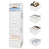 GRANNY SAYS Organizer e portaoggetti da appendere, 6 ripiani per vestiti con cassetti, 6 tasche laterali, mensole da appendere per reggiseni, calze, biancheria intima, stanza dei bambini, armadio,