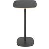 BELLELLI DESIGN - Tavolo bar alto design in ghisa pesante e piano in multistrato laminato HPL da cm. 60x60 - h. 110 - BLOUM - Bianco/Nero (Nero)