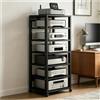 Generic Mobile for componenti di sistemi stereo domestici con ripiani regolabili, rack audio, Ripiano angolare mobile for riporre oggetti for ufficio e home theater(Nero)