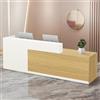 CCUKTFN Bancone Reception, Banco Reception con Cassetto e Ripiani Aperti, Banconi Reception da 100-180 cm, Moderno per Ufficio, Adatto per Saloni, Yffici, Hall, Negozi al Ddettaglio