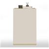 WHOUS Mobiletto Salvaspazio Portaoggetti GARDA con 1 Anta, Mobile Multiuso per Bagno, Cucina e Sala da Pranzo, 40,4x35x70 cm, Cashmere e Rovere Chiaro