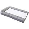 DOMIVA Materassino fasciatoio in PVC con 2 spugne rimovibili, grigio Impr Stelle