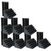 XIN&LOG Xin&LG - Confezione da 16 bass trap, in schiuma, per insonorizzazione, 11,7 x 11,7 x 23,9 cm, colore: nero