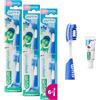 GUM Playbrush JUNIOR 6+ Testine di ricambio | compatibili con lo spazzolino elettrico GUM Playbrush | setole extra morbide | testina piccola | 3x2 testine | 1 campione di dentifricio GUM JUNIOR | Blu