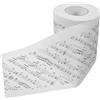 HOLIDYOYO Rotolo di Carta Igienica Morbida Note Musicali Stampate Carta Velina Decorativa per Bagno e Feste Fazzoletti da Bagno a Rotolo per Uso Domestico