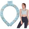 Samuliy Anello refrigerante per collo, indossabile e riutilizzabile, accessorio rinfrescante per caldo, gel avvolgente per lenire e rilassare i muscoli. Samuliy