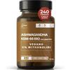 Bluma Ashwagandha KSM-66® con Piperina 240 Capsule 4 Mesi 600 mg al Giorno per Stress Cortisolo Sonno Focus Relax Equilibrio Mentale Benessere Psicofisico 5% Withanolidi Vegano