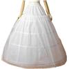 LYXYGMV Sottogonna a 3 cerchi con tulle for abito da sposa Per Feste e Balli(WHITE)