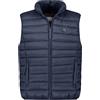 Geographical Norway Vamigotal Men Basic - Gilet Veste Uomo Imbottita Calda Autunno-Invernale - Cappotto Caldo - Giacca Antivento A Manica Corta e Tasche - Abito Ideale (Blu Marino S)