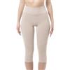 FarmaCell 1104 (Grigio, S/M) Leggings Anticellulite Donna Capri, Leggins 3/4 Massaggianti con Effetto Fir, Made in Italy