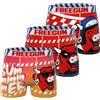 FREEGUN Boxer da uomo La Mucca Chi Rit, Pantaloni da uomo Stretch, comodi e ultra morbidi (set di 3), Bianco/Blu/Rosso/Nero/Arancione 04, XL