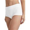 CALIDA Mutandine elasticizzate da donna, taglio regolare, ampia fascia morbida, bianco, 40-42