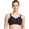 TRYLO Riza COTTONFIT - Reggiseno da donna in 100% cotone, non imbottito, senza ferretto, copertura completa, disponibile in multicolore, nero, 44C