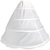 rockible Sottogonna in crinolina da donna, sottogonna da sposa, versatile accessorio per costumi, in tulle a 4 cerchi per abito