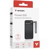 Verbatim Disco SSD esterno Verbatim Pocket - 128 GB (nero/grigio)