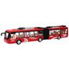 Wxytessellate 1:48 CS0133 Autobus elettronico giocattolo, autobus a spinta con luci per bambini, modello educativo sul traffico con luci LED accattivanti, adatto a bambini dai 6 anni in su, (Rossa)