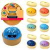 Generisch XXL Mystery Dumplings Squishy Buns - Set da 1, 5, 10 pezzi con occhiali e squalo, 9,5 cm, Jumbo Squeeze Toy Baozi Bun in vaporiera, palla antistress per ufficio