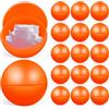 GANAZONO 25 Pezzi Palline Bingo Lotteria Palline Da Lotteria Formazione Palle Pong Gioco Palle Rotonde Palle Di Plastica (Arancione)