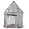 Relsy Tenda Pop Up Grigia per Bambini, Tenda da Interno ed Esterno Grigia Stellata, Tenda Castello da Gioco, 135 x 100cm