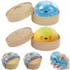 exatta Dumpling Squishy, 2PCS Gigante Glitter Ravioli Squishys, Fidget Toys Antistress Ravioli con Vaporiera, Giocattoli Sensoriali per Adulti, Regalos per Festa Compleanno