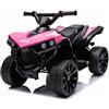 GarveeHome Quad ATV Elettrico Ricaricabile 6V Per Bambini, Veicolo Cavalcabile Con Luci Riproduzione Musicale e Clacson Integrato, Velocità Regolabile 1,5-3 Km/h, Sicuro Per Bambini a Partire Da 3 Anni