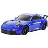 TAMIYA 47496 1:10 RC Porsche 911 GT3 (992) Blu TT-02 - Auto telecomandata, veicolo RC, modellismo, kit da assemblare, hobby, artigianato, modellismo RC