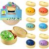 Generisch XXL Mystery Dumplings Squishy Buns - Set da 1, 5, 10 pezzi con occhiali e squalo, 9,5 cm, Jumbo Squeeze Toy Baozi Bun in vaporiera, palla antistress per ufficio