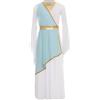 Mufeng Ragazza Abito da Atena Greca Vestito Romana Toga Greca Maxiabito Costumi da Romani e Greci per Halloween Carnevale e Feste in Maschera