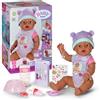 BABY born Eva - Bambola alta 43 cm - 10 funzioni con accessori e tutina - Funziona completamente senza batterie - Adatto per bambini a partire dai 3 anni di età