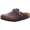 Birkenstock 159711 Boston SFB Habana, Oiled Leather Zoccoli Uomo, Habana EU 38