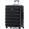 Flight Knight ABS 3 Taglia Valigia Leggera Compatibile Con Alitalia, easyJet, RyanAir, Air Italy E Tanti Altri! Trolley Bagaglio A Mano 55x35x20 cm Grande Bagaglio Da Stiva 4 Rotelle.