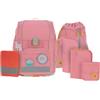 Lässig Set di borse per la scuola da 7 pezzi per bambini/School Set Boxy Unique pink