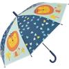Idena 50116 - Ombrello in plastica per bambini con motivo a leone, ombrello a bastone con apertura manuale, diametro 83 cm e lunghezza circa 66 cm