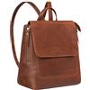 STILORD Anisa Zaino Piccolo Donna Pelle - Elegante Sacca Zaino Vera Pelle Daypack Compatto con Scomparti Zainetto Casual per Città Lavoro e tempo Libero Colore:sila - marrone