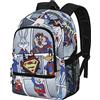 KARACTERMANIA Looney Tunes Super Tunes-Zaino Fight FAN 2.0, Grigio, 31 x 44 cm, Capacità 24 L