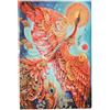 Paperblanks Agenda 12 mesi Flexi 2025, Uccello di fuoco, Mini, verticale, chiusura con fascia elastica