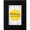Wallazz Cornice Portafoto in Legno Pregiato - Made in Italy - Vetro Sintetico Infrangibile Crilex - Disponibile in Diverse Varianti - Design Italiano e Qualità Artigianale, 60x80cm Nero
