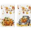 Artoid Mode Set da 2 Strofinacci da Cucina Autunnali Foglie Zucche 42x65cm