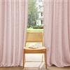 PONY DANCE Tenda Rosa di Lino 220g/m² per Camera da Letto per Binario a Soffitto 1 Pezzo L 300 x A 245 CM Tende Semitrasparenti per Salotto Moderne Linen Curtain Cameretta Ragazzi, Rosa