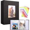 Fyguard Album fotografico 10 x 15 cm, per 100 foto, da inserire, album per foto di famiglia, con copertina in lino nero