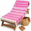 Intimitaly - Telo Mare Grande in Cotone Fouta, 90x170 cm, 85% Cotone, Ultra Leggero e Morbido, Asciugatura Rapida, 180gr/m2, per Spiaggia, Piscina (Rosa Scuro)