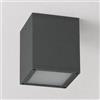 maolo Faretto da Esterno LED GU10 IP54 Impermeabile | Applique da Soffitto per Terrazze Ingressi Porticati | Design Moderno in Alluminio Ø90x94mm | Lampadina Non Inclusa (Nero, Cubo)