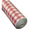 Generico Tovaglia in carta Goffrata rotolo bonina da 1 metro x 50 metri VARI COLORI tovaglie a rotolo per feste tavolate panche compleanni estate tovaglia lunga (Rosso)