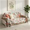 IL BOTTEGONE Telo Arredo Copridivano Matrimoniale 250x260 Granfoulard in 100% Cotone Copritutto Multiuso Divano Letto Tavolo (Dis. 07)