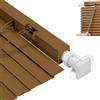 Generico Persiana alla Veneziana in Alluminio, 40 60 70 80 90 100 110 130 150 160 180 215 cm Fissaggio a Soffitto Incluso, Protezione dai Raggi UV, Design Moderno(Marrone)