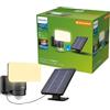 PHILIPS Tylus, Luce solare di sicurezza UltraEfficient, per Esterni, con Sensore di Movimento, 3000K, 1000/50lm, Nera